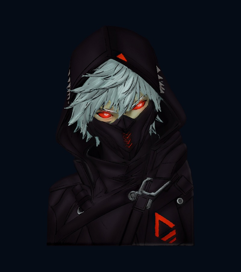 Ember — hooded character